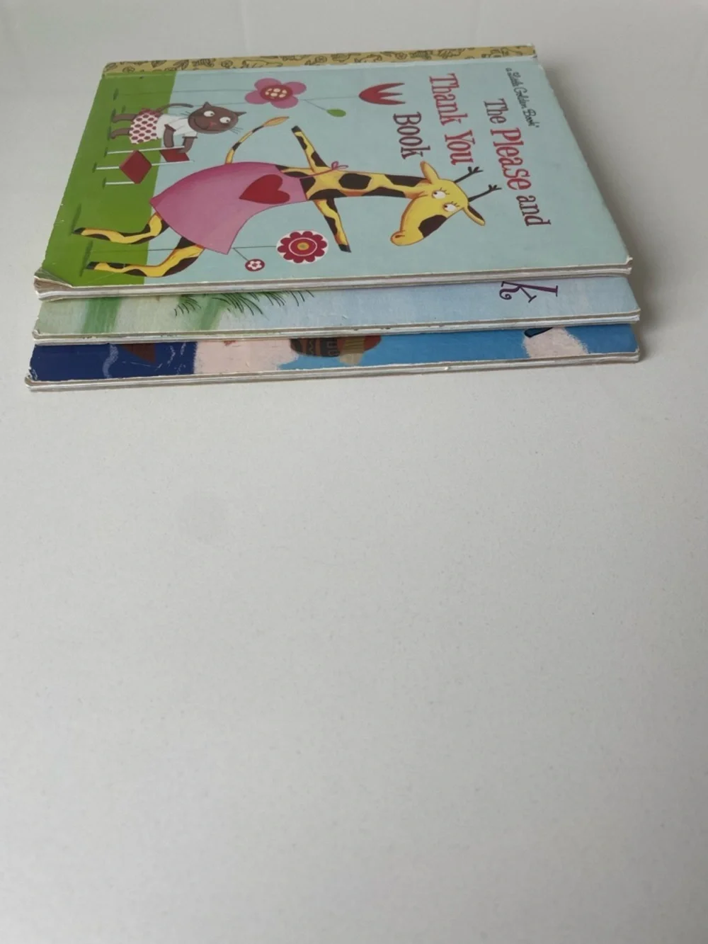 Little Golden Books Classic Kids Story Book Set - Blue, Light Blue, Green Covers